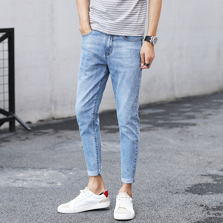 Buy Fashion Men's Jeans - Elevate Your Style with Nine-Part Casual Trousers at Ravish Wears