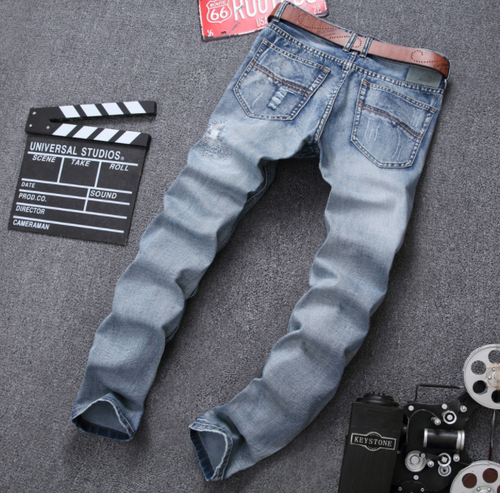 Buy MCCKLE Ripped Jeans - Fashion Designer Distressed Denim Joggers at Ravish Wears