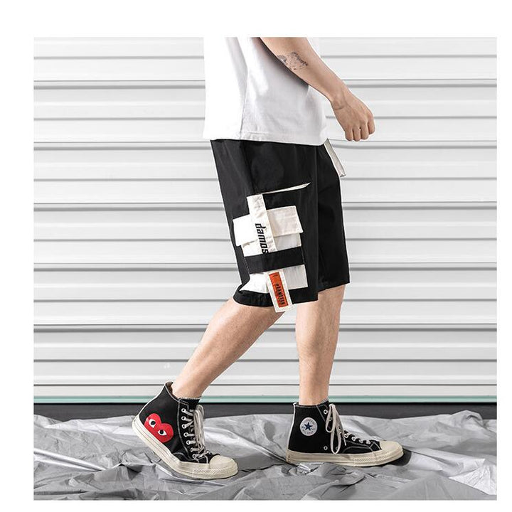 Buy Hip Hop Shorts for Men - Casual Streetwear Elastic Shorts in Black | Ravish Wears