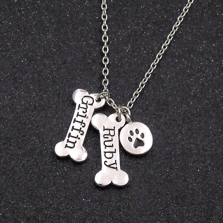 Buy Custom Dog Claw Necklace - Personalized Stainless Steel Pet Paw Pendant at Ravish Wears