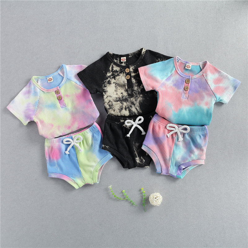 Buy Trendy Baby Summer Tie Dyed Clothing at Ravish Wears - Adorable Knitted Outfit for Toddler Boys