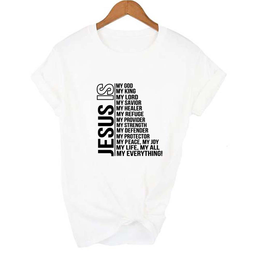 Buy Jesus Is My God King Everything Vintage Women's Tops - Ravish Wears Fashion