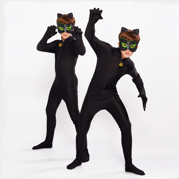 Buy Cat Noir Cosplay Sets for Kids and Girls - Perfect Halloween and Christmas Party Costume 