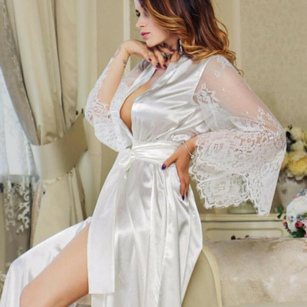 Buy Elegant Lace Robe Nightgown for Women - Ravish Wears