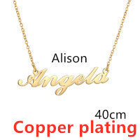 Necklace Alloy Pendant Font Fascinating Pendant Custom Name Necklace Personalized Necklace