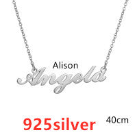 Necklace Alloy Pendant Font Fascinating Pendant Custom Name Necklace Personalized Necklace