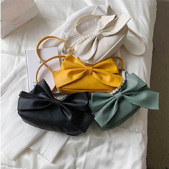 Buy Fashion Design Women's Canvas Shoulder Bag - Stylish Bowknot Crossbody Bag