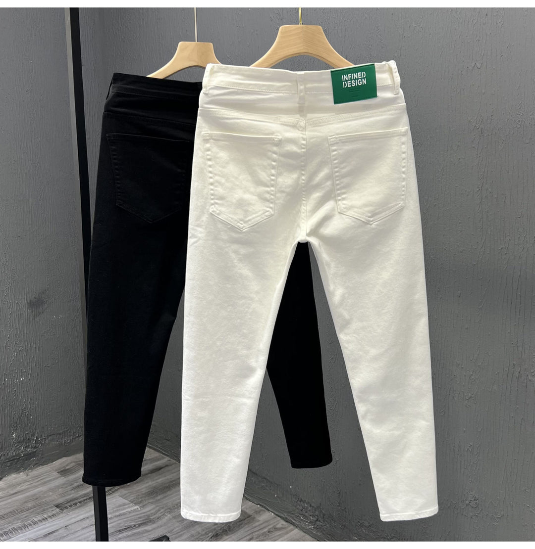 Buy Men's Trendy White Trousers Jeans - Elevate Your Style at Ravish Wears