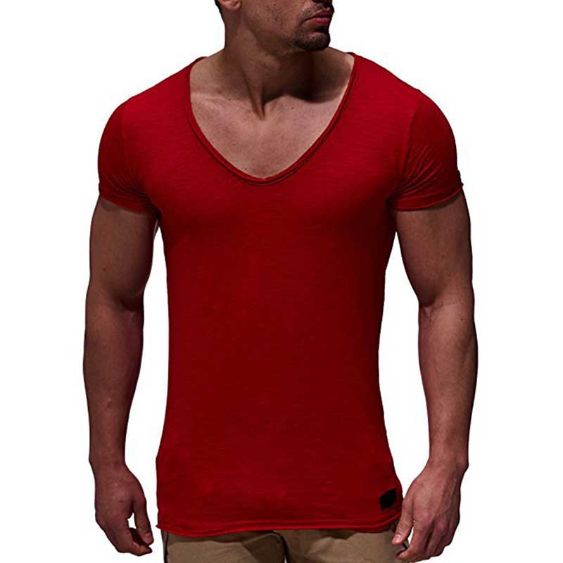 Buy V Neck Slim Fit Men's T-Shirt - Stylish Summer Tee at Ravish Wears