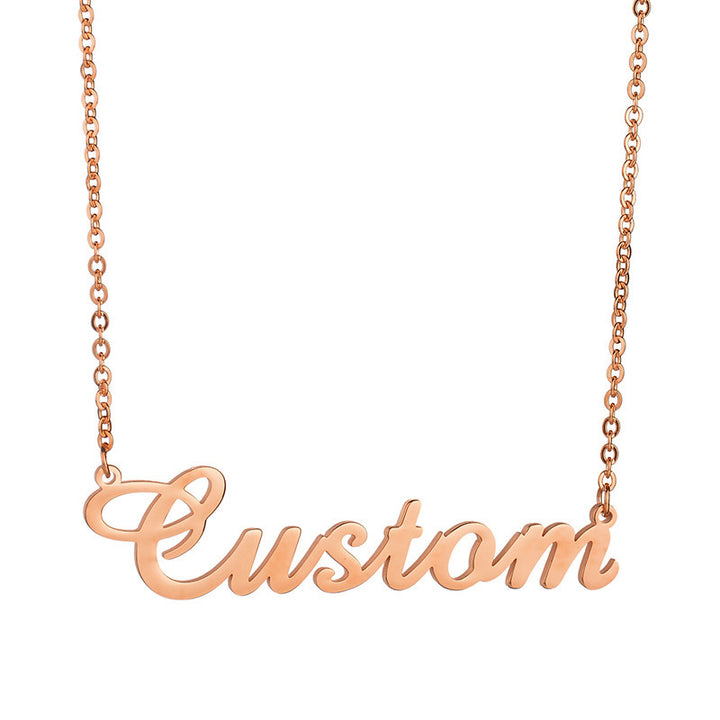 Buy Personalized Stainless Steel Cut Name Necklace