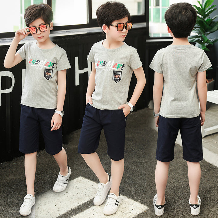 Buy Middle-aged Children's Summer Sports Two-piece at Ravish Wears