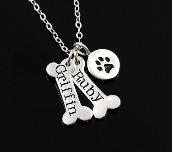 Buy Custom Dog Claw Necklace - Personalized Stainless Steel Pet Paw Pendant at Ravish Wears