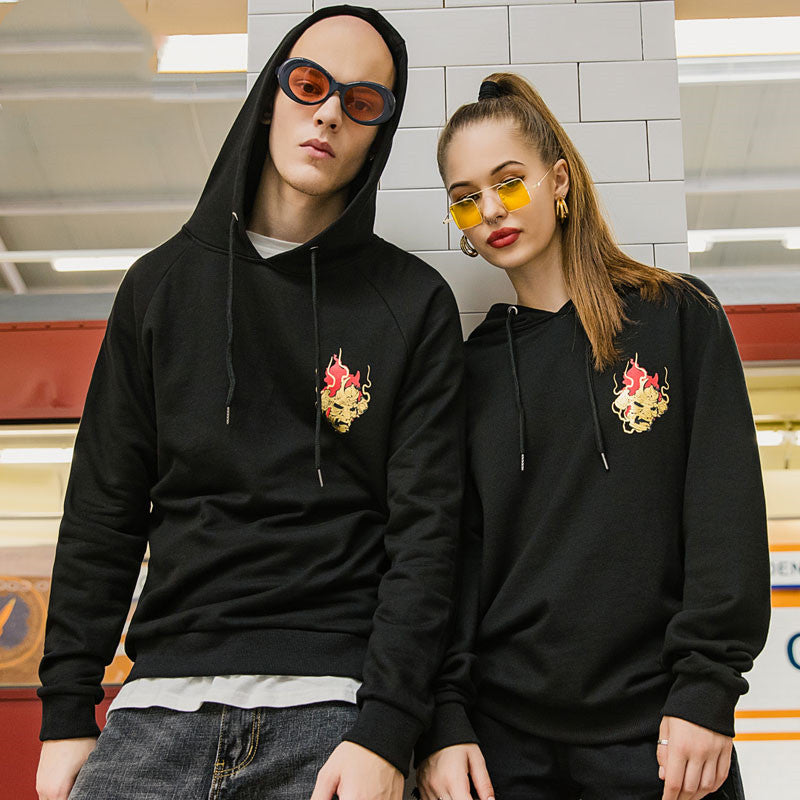 Buy Lovers Hooded Hoodies - Trendy Funny Patterned Sweatshirts at Ravish Wears