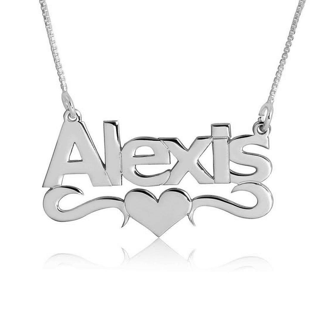 Personalized Stainless Steel Custom Cut Name Necklace Private Custom