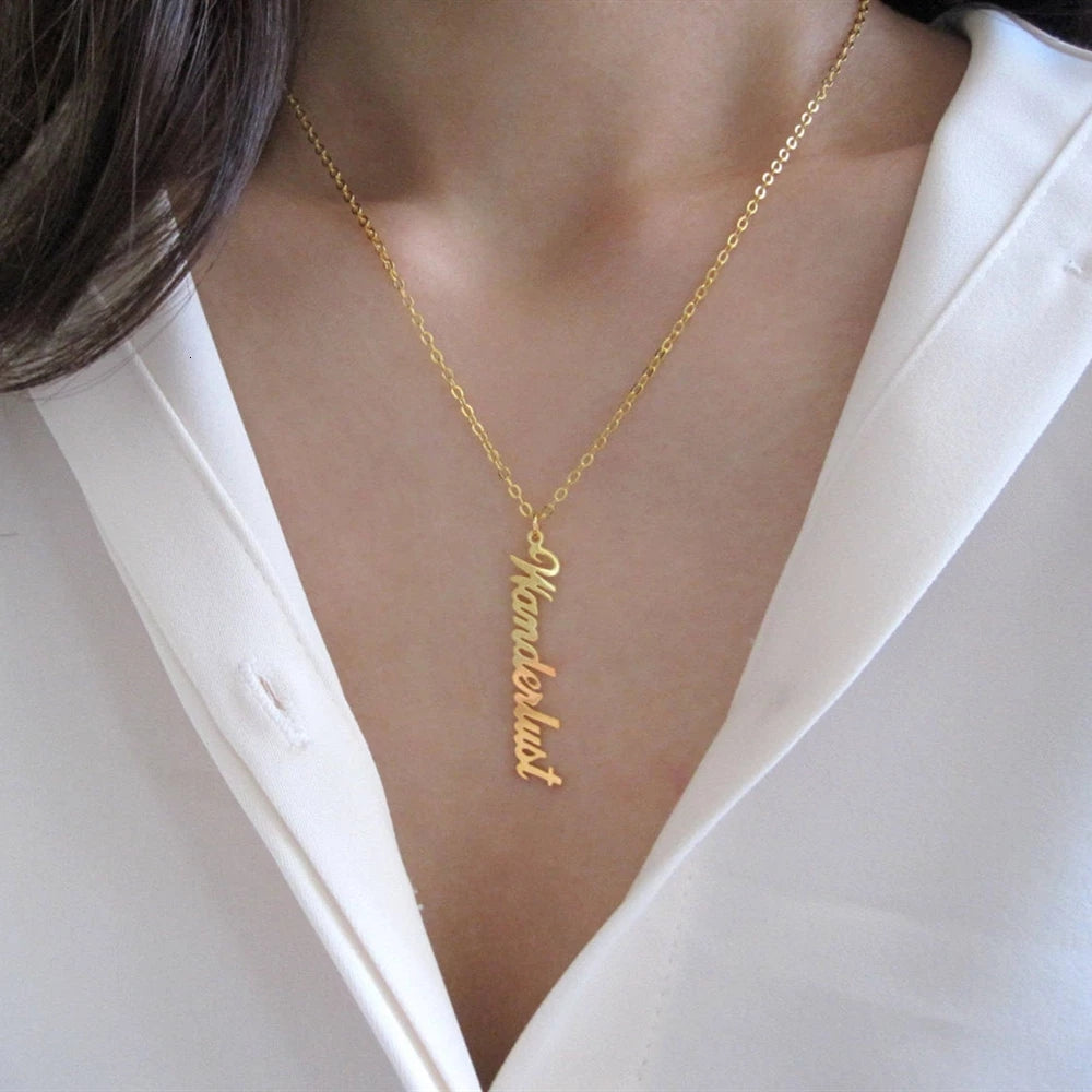 Signature Name Necklace - High-Quality Stainless Steel Women's Jewelry