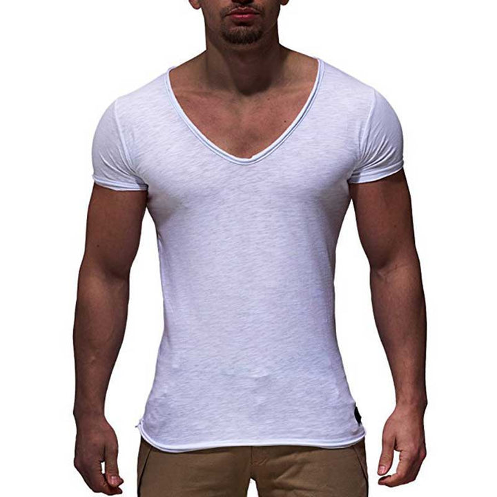 Buy V Neck Slim Fit Men's T-Shirt - Stylish Summer Tee at Ravish Wears