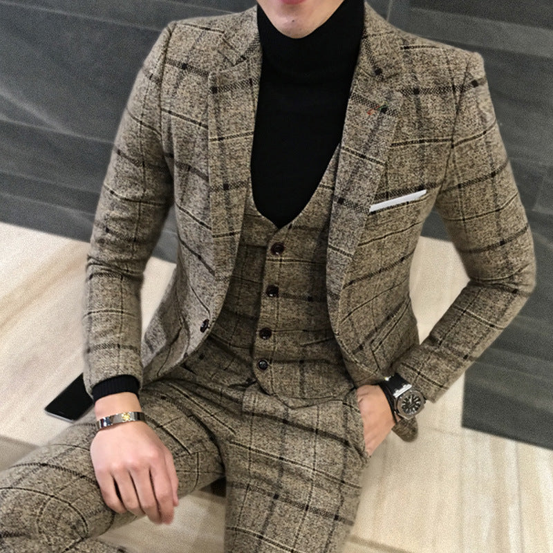 Buy Thick Slim Fit Plaid Suits - Stylish Men's Fashion