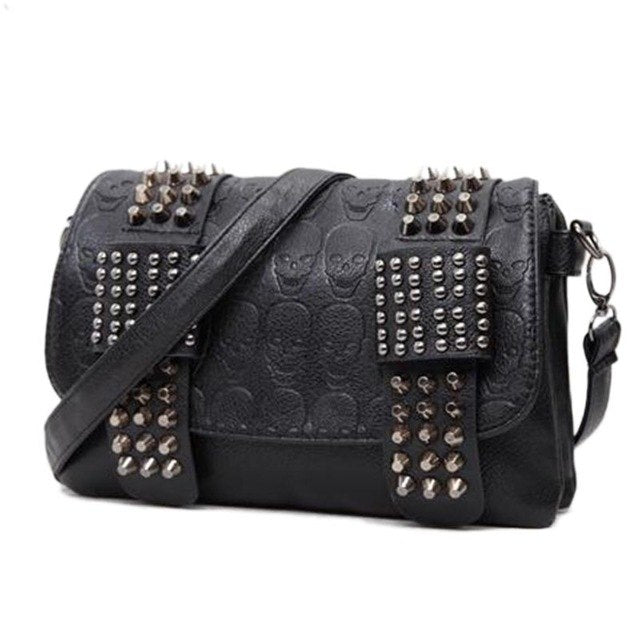 Buy Fashion Women's Black Leather Messenger Bags - Embrace Vintage Coolness 