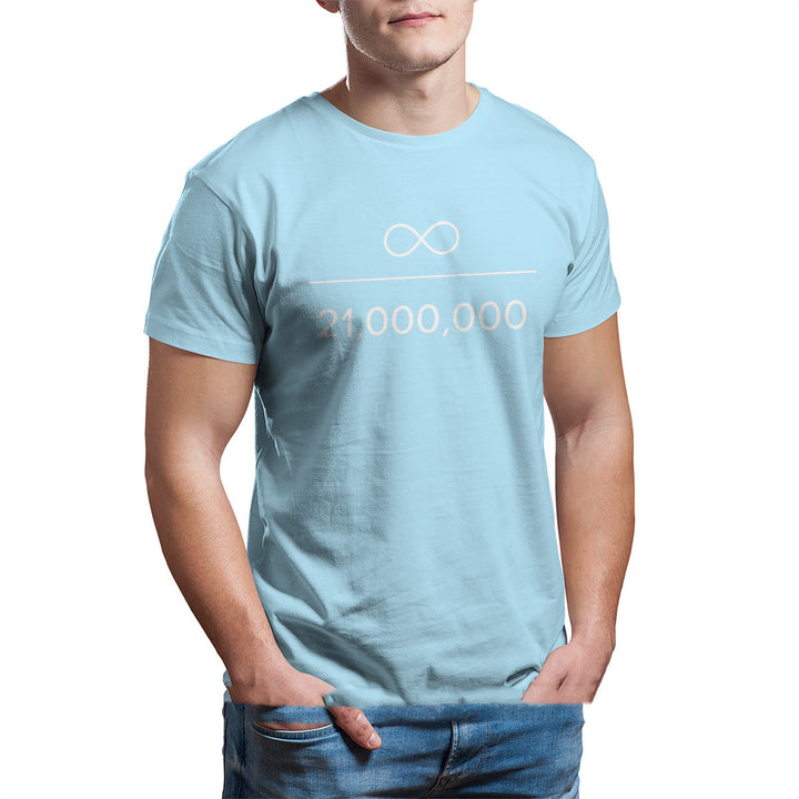 Buy Infinity Divided By Million Unique T-Shirt - Exclusive Bitcoin Design at Ravish Wears