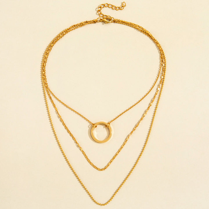 Buy Circle Necklace - Elegant Clavicle Chain for Women at Ravish Wears