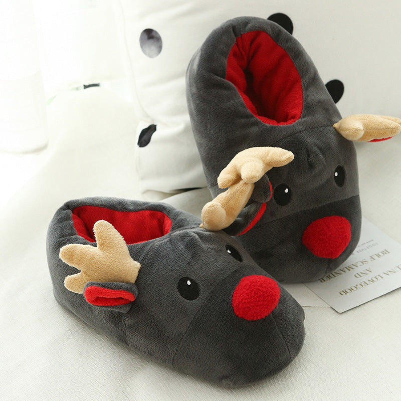 Buy Christmas Shoes - Cute Elk Home Slippers for Cozy Holiday Comfort at Ravish Wears