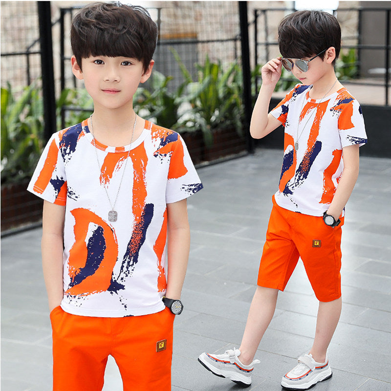 Buy Middle-aged Children's Summer Sports Two-piece at Ravish Wears