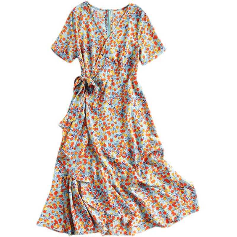 Buy Feminine Looks Slim - Embrace Elegance in a French Floral Dress at Ravish Wears