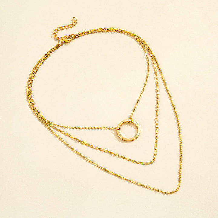 Buy Circle Necklace - Elegant Clavicle Chain for Women at Ravish Wears