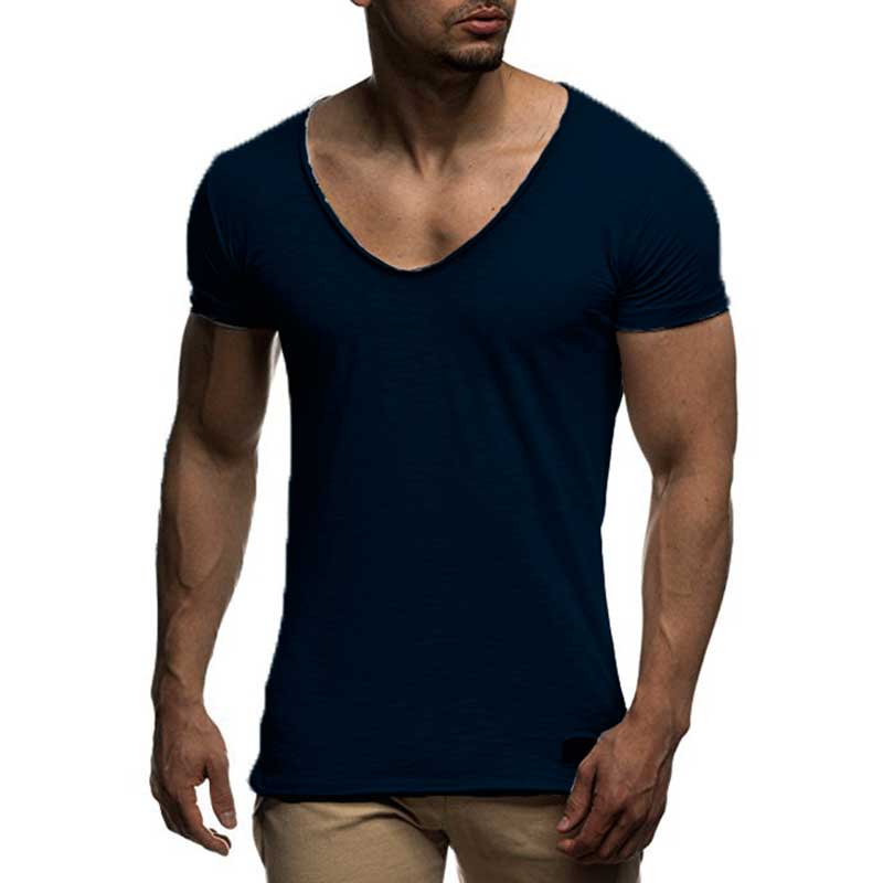 Buy V Neck Slim Fit Men's T-Shirt - Stylish Summer Tee at Ravish Wears