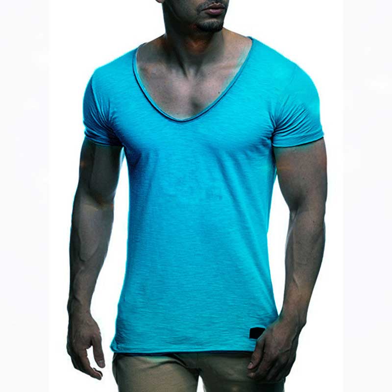 Buy V Neck Slim Fit Men's T-Shirt - Stylish Summer Tee at Ravish Wears