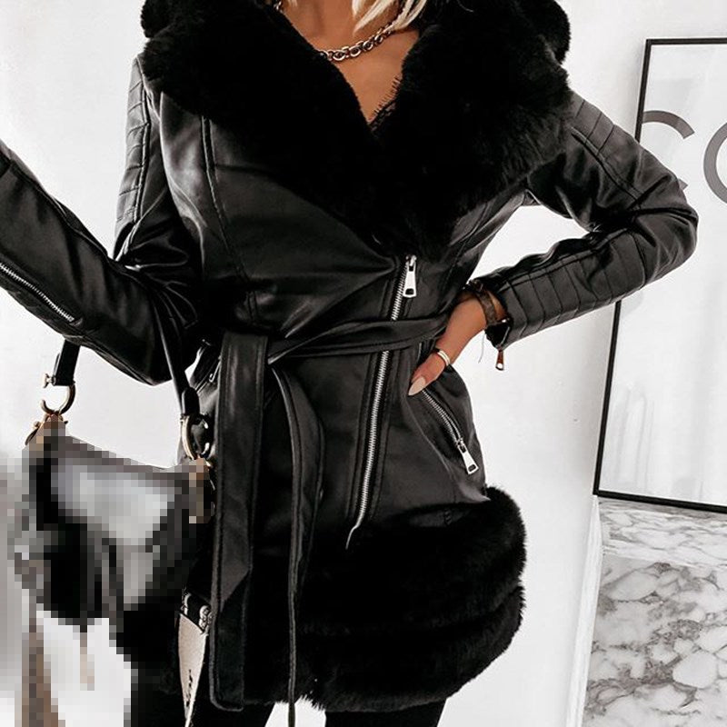 Buy Fashion Women's Leather Coats - Elevate Your Style with Black Ladies Jackets 