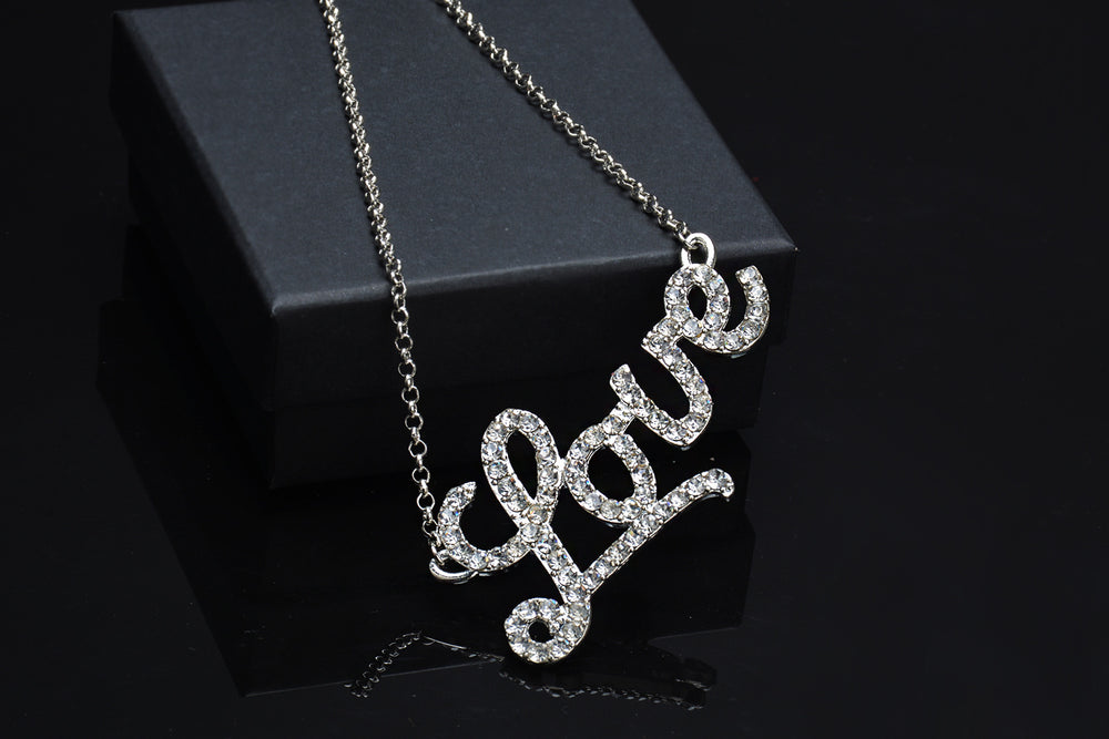 Buy Letter Crystal Necklace - Sparkling Diamond Ideas for Women at Ravish Wears