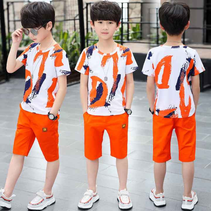 Buy Middle-aged Children's Summer Sports Two-piece at Ravish Wears