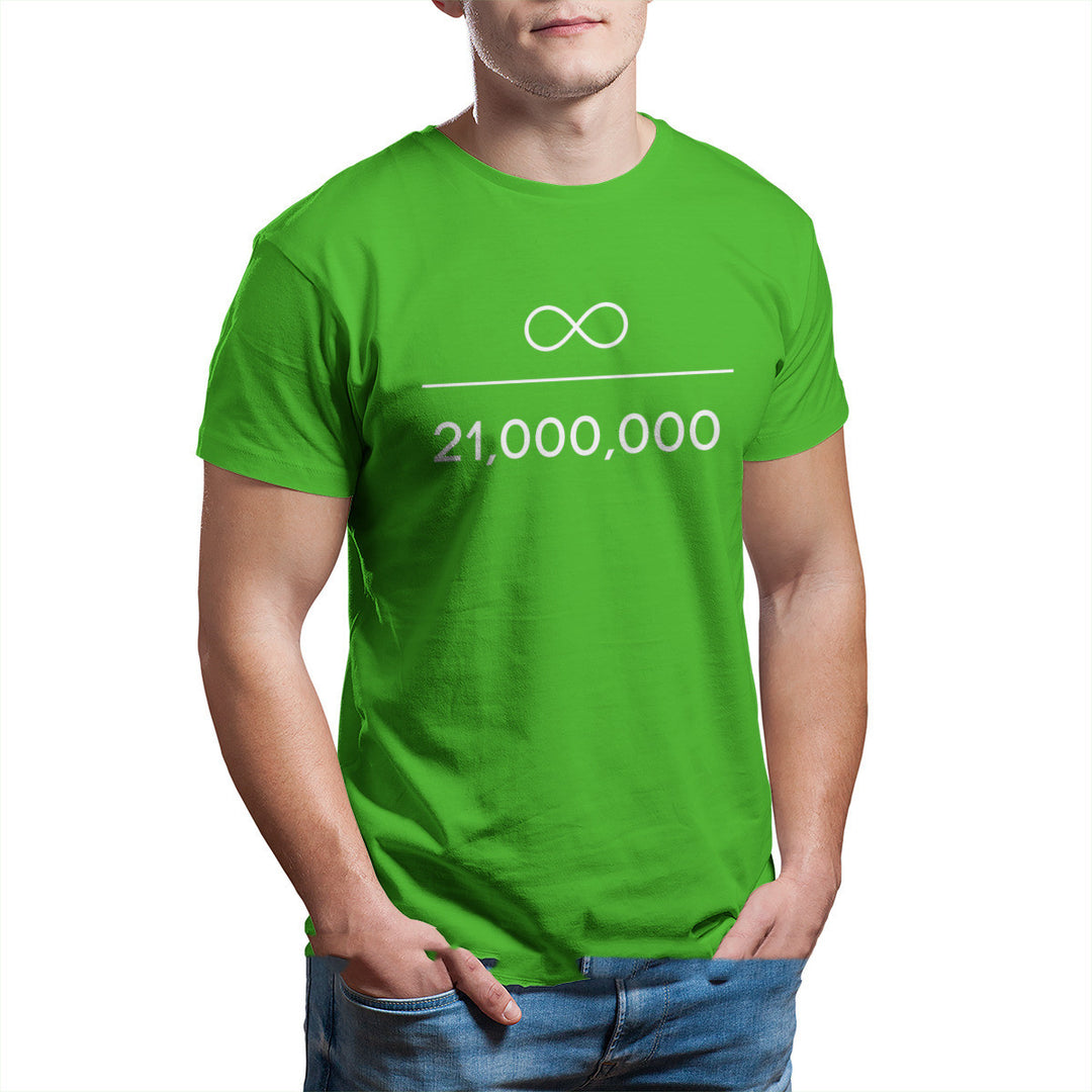 Buy Infinity Divided By Million Unique T-Shirt - Exclusive Bitcoin Design at Ravish Wears