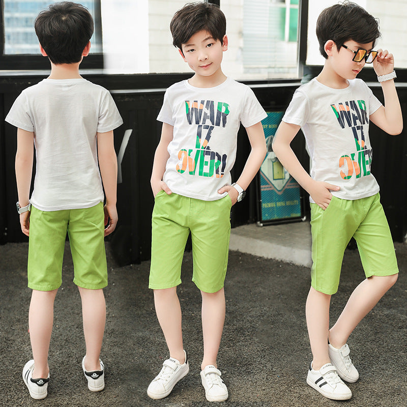 Buy Middle-aged Children's Summer Sports Two-piece at Ravish Wears