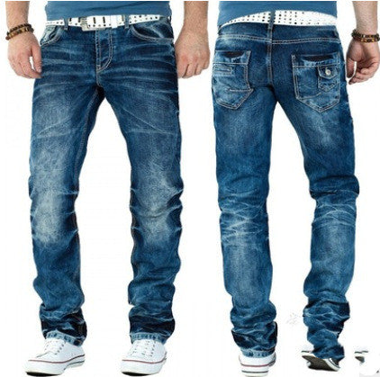 Jeans Casual Open-line Hiphop Broeken Rechte pijpen Herenbroeken